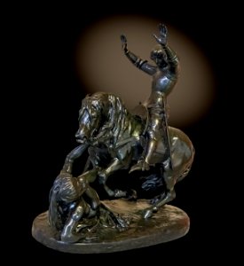 Augustins - Charles VI effrayé dans la forêt du Mans - Antoine-Louis Barye
