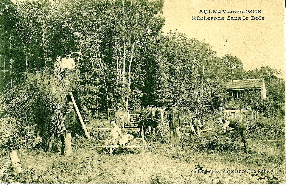 AULNAY - Bucherons dans le Bois