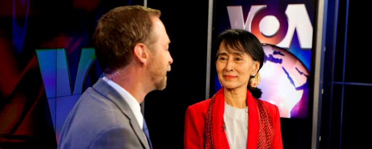 Aung San Suu Kyi on VOA in 2014