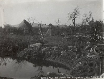 Aus der zerstörten Umgebung von Görz 31.10.17. (BildID 15608264)
