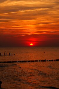 Dusk waters baltic sea photo