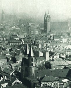 Ausschnitt aus Blick vom Dom auf Magdeburg