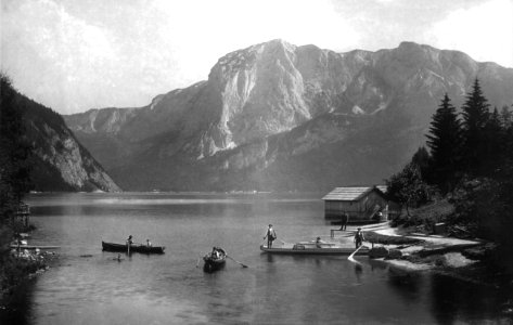 Ausseer See, Blick gegen die Trisselwand - 1902