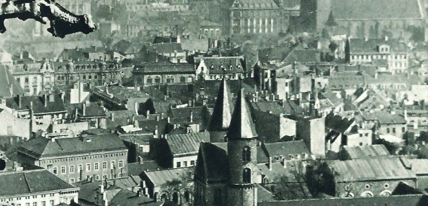 Ausschnitt Blick vom Dom auf Große Klosterstraße und Umgebung