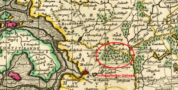 Ausschnitt Immenstedter Wald 1680