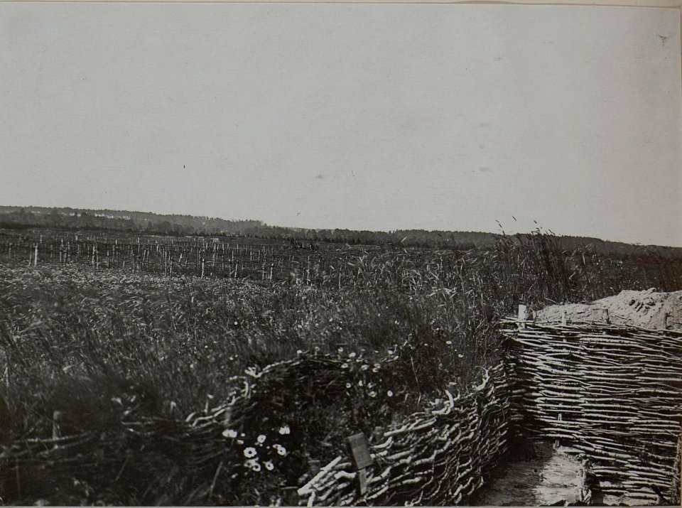 Aussicht aus dem Schützengraben des Feldjägerbataillons 6 (BildID 15446759)
