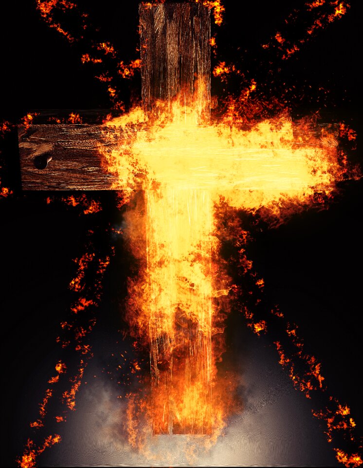 Hot flammable cross