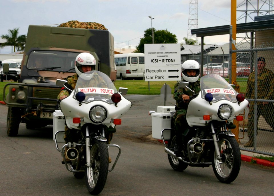 Australian Perentie Land Rover and MP motorcycles