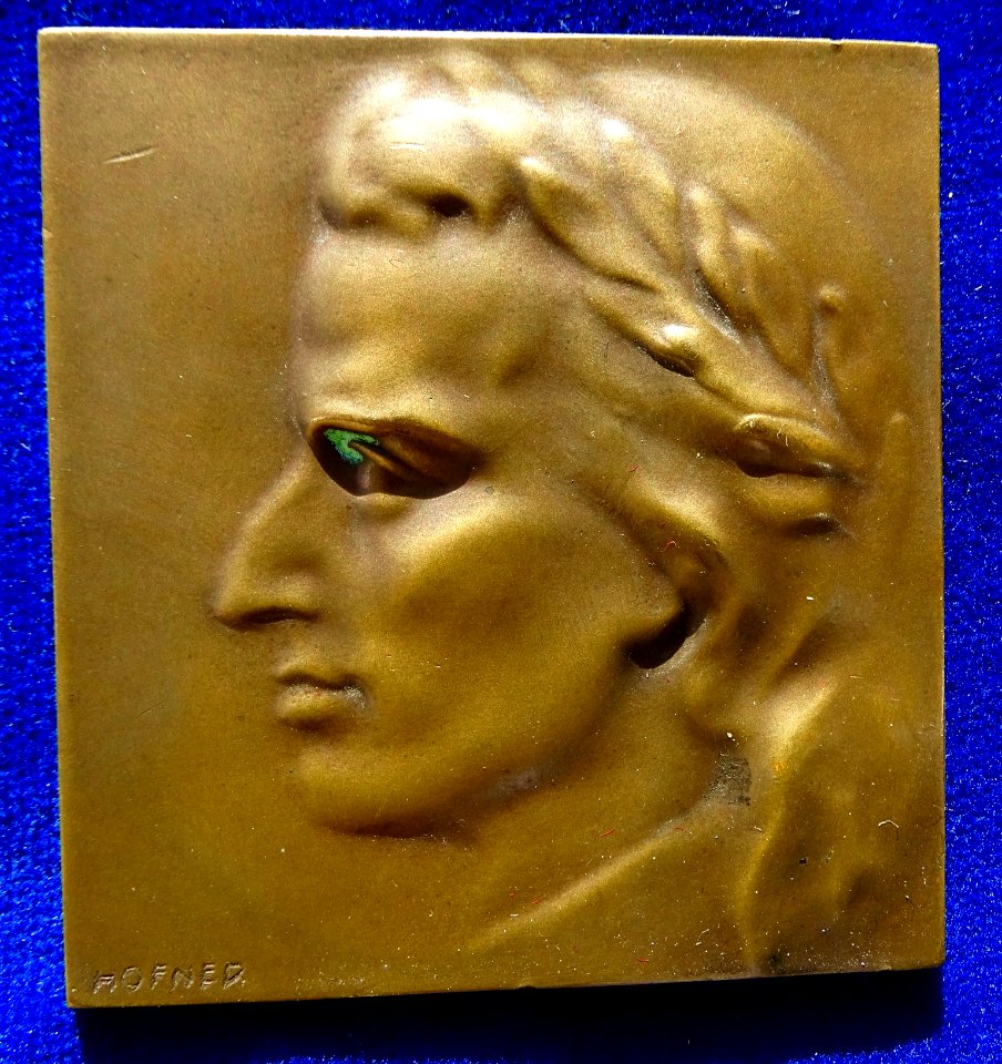 Austria, Schiller Bronze-Plaque-Medal N.D. by Hofner
