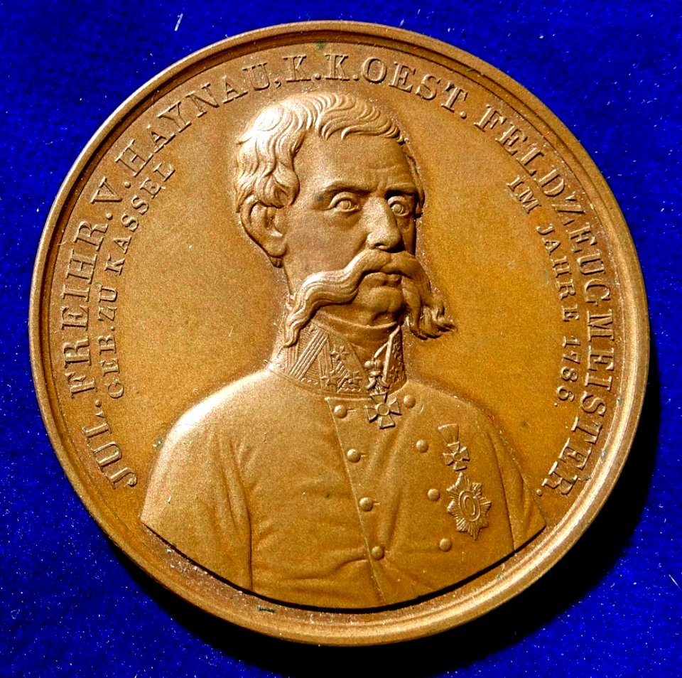 Austrian Medal honouring von Haynau in 1849, obverse