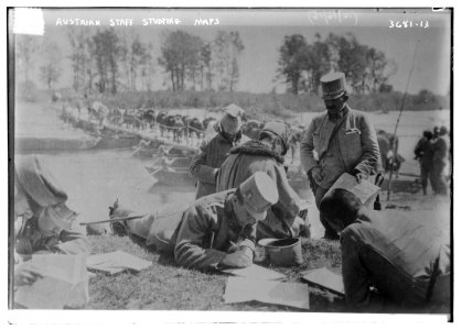 Austrian Staff studying maps LCCN2014700385