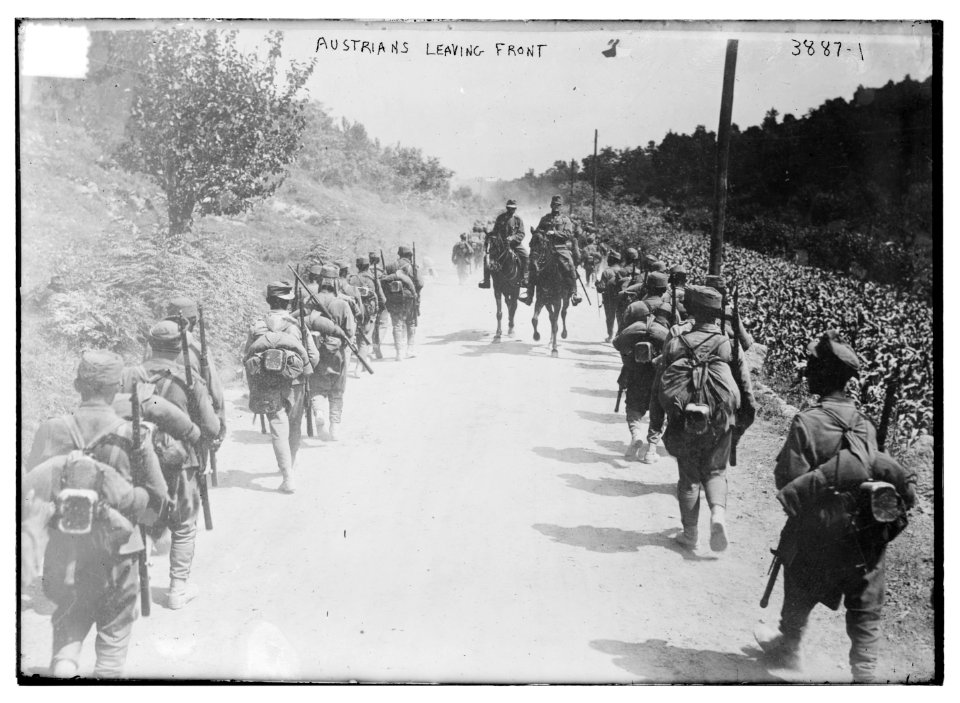 Austrians leaving front LCCN2014701951