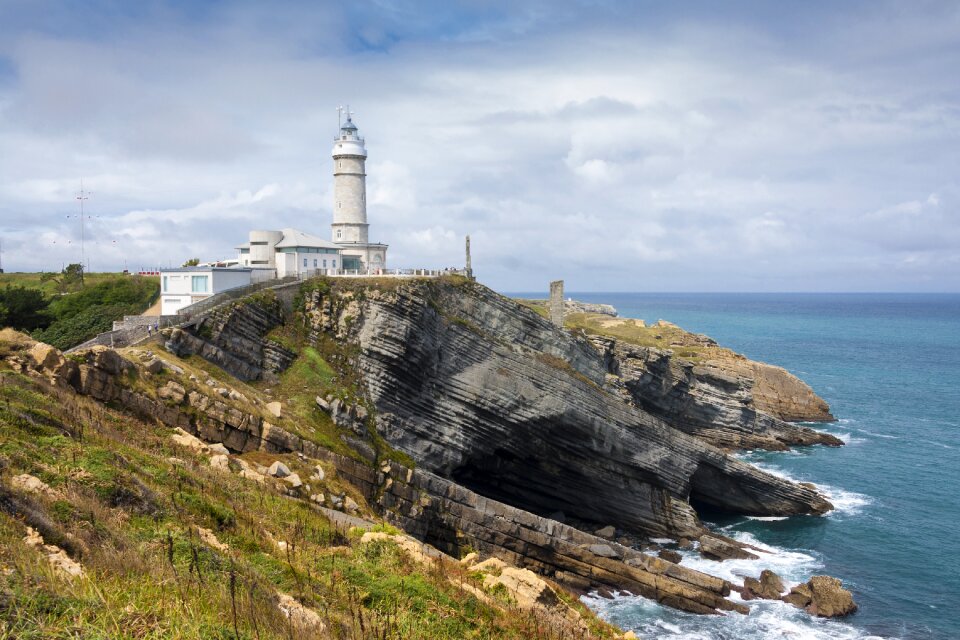 Lighthouse sea clouds