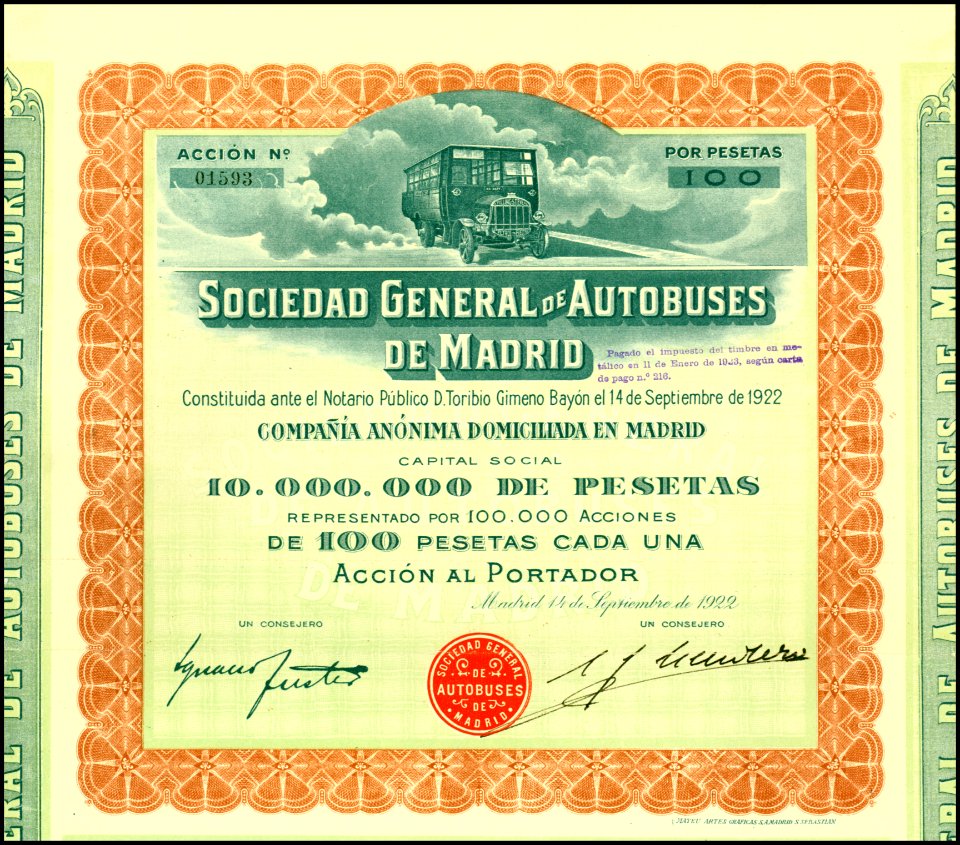 Autobuses de Madrid 1922