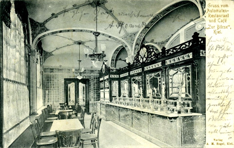 Automaten-Restaurant und Café Zur Börse in der Holstenstraße 31 (Kiel 80.626)