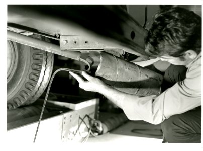 Automobile research on mufflers at NBS