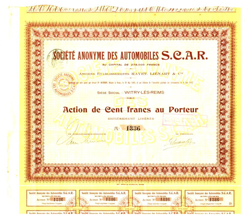 Automobiles SCAR 1912