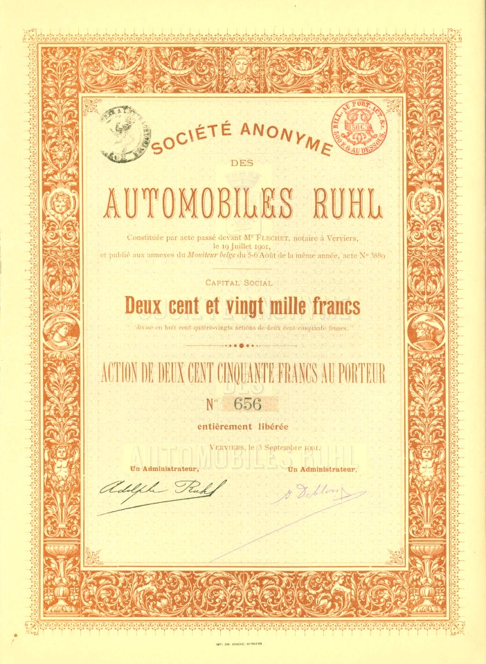 Automobiles Ruhl 1901