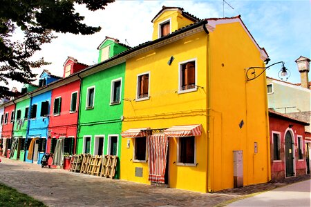 Colourful italy architecture photo