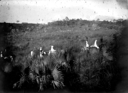Avfärd fr. Amborovy. Datum, 1907. Ort, Amborovy, Madagaskar. Amborovy - SMVK - 021846
