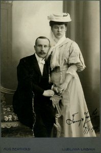 Avgust Berthold - Janko in Fanny Schollmayer 1907 photo