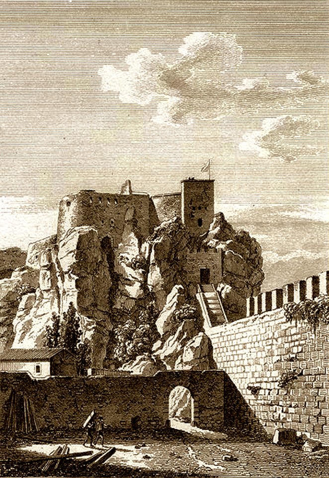 Avignon Rempart de la Ligne gravure du XVIIIe s