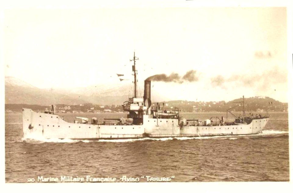 Aviso Tahure de la marine militaire française