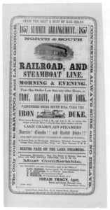 Avoid the heat & dust of rail-roads. Summer arrangement... North & South railroad, and steamboat line ... to Troy, Albany, and New York... LCCN2007680088