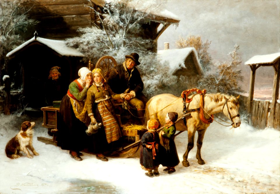 Avsked från föräldrahemmet, Bengt Nordenberg - Hallwylska museet - 13192