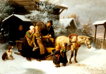 Avsked från föräldrahemmet, Bengt Nordenberg - Hallwylska museet - 13192