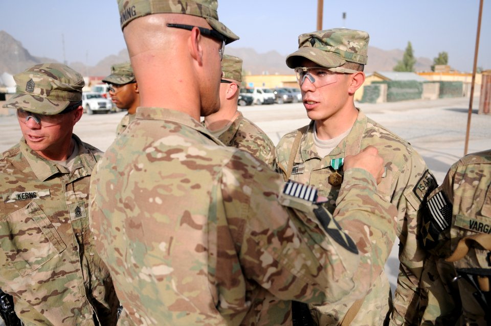 Awards ceremony on FOB Farah 130605-N-LR347-270