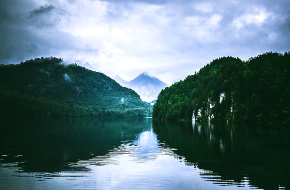 Clouds sky mountain photo