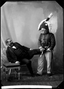Axel Ringvall and Gustaf Adolf Lund in Pariserliv at Östermalmsteatern 1905 - SMV - GR039