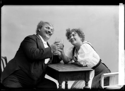 Axel Ringvall and Inga Berentz in Skytte-Lisa at Oscarsteatern 1907 - SMV - NR048
