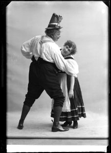 Axel Ringvall and Inga Berentz in Skytte-Lisa at Oscarsteatern 1907 - SMV - NR047