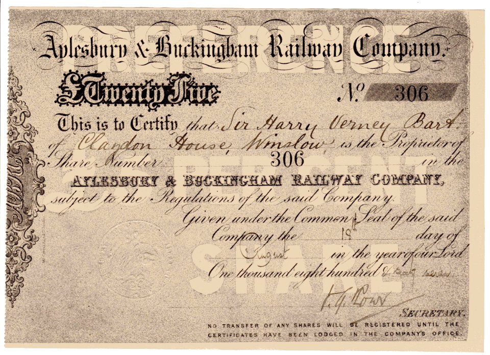 Aylesbury & Buckingham RW 1867