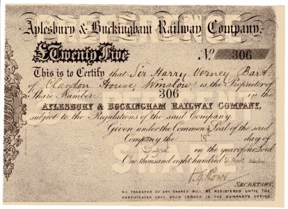 Aylesbury & Buckingham RW 1867