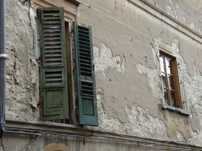 Plaster wooden broken