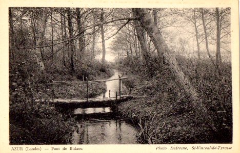 Azur (Landes) - Pont de Bidaou