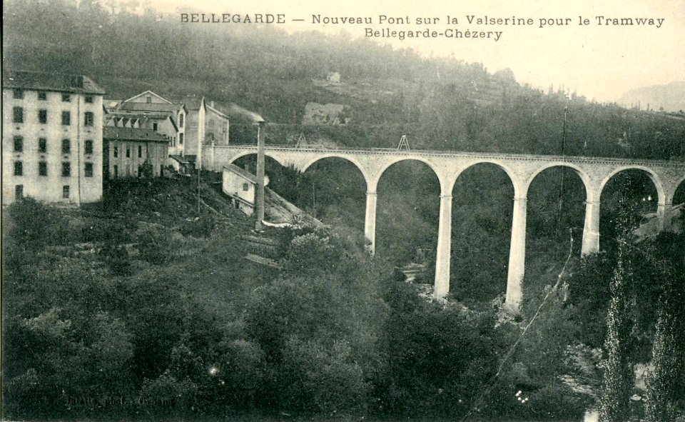 B & G - BELLEGARDE - Nouveau pont sur la Valserine pour le tramway Bellegarde - Chezery