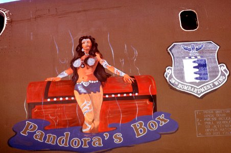 B-1B Pandora's Box Nose Art photo