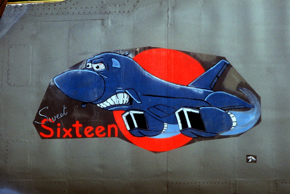 B-1B Sweet Sixteen Nose Art