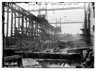 B'klyn Navy Yard-Laying Keel of NEW YORK LCCN2014689503