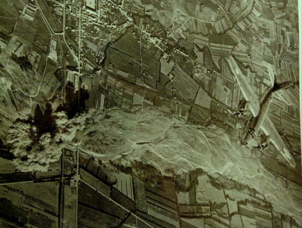 B-26 Marauder after bombing Arles, France during Operation Uppercut, 1944 (22649605685)