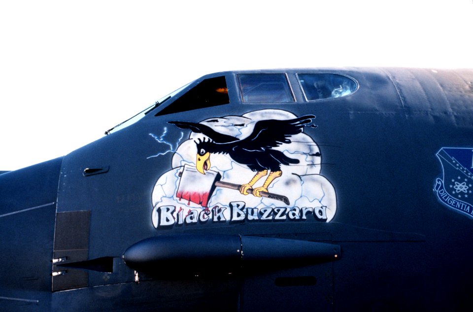 B-52 Black Buzzard Nose Art