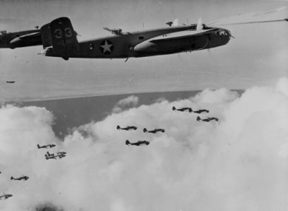 B-25 Mitchells and Baltimores North Africa 1943 photo