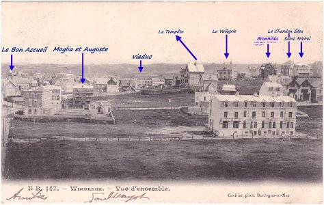 B. B. 147. – Wimereux – Vue d'ensemble - le Bon Accueil – la Valkyrie – la Tempête - Brunhilda