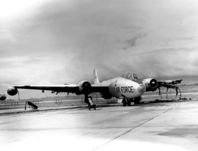 B-57 damaged at Bien Hoa
