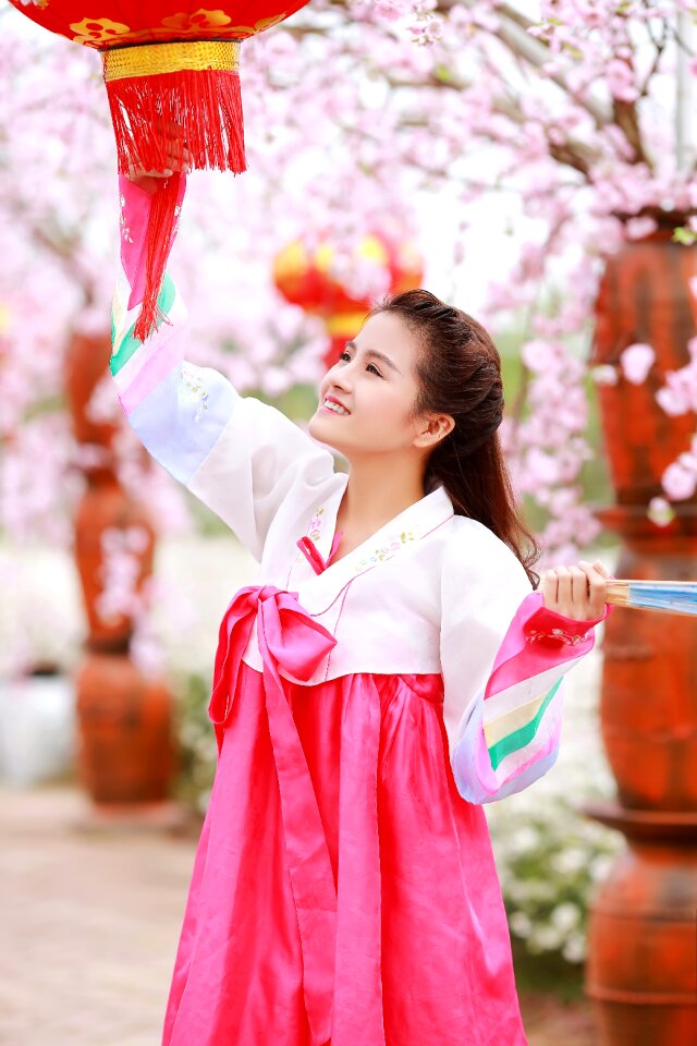 Traditional woman girl
