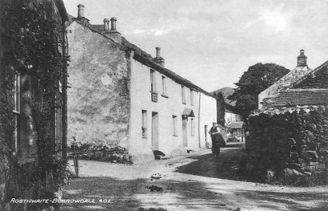 B5289 south through Rosthwaite Borrowdale Cumbria